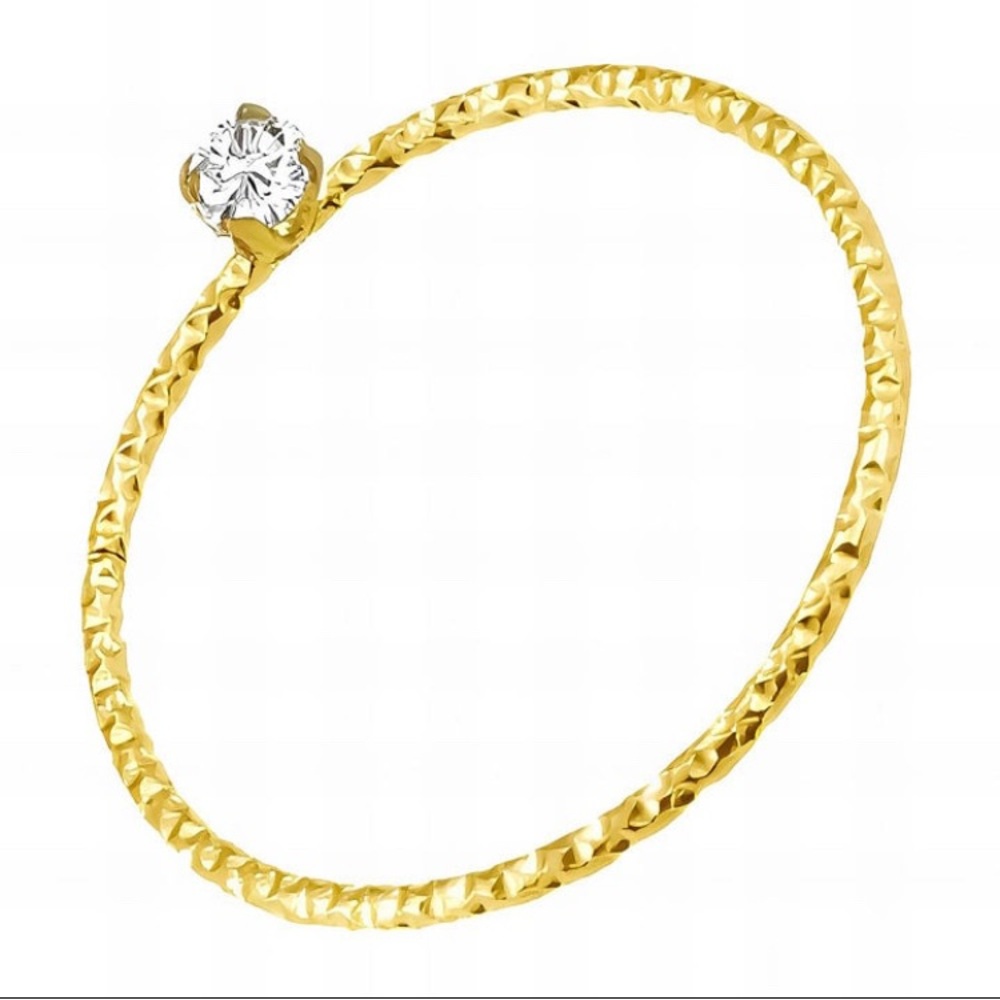 Glozzo 18K gold plated Stainless steel finger ring, Intensity